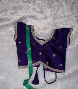 Beautiful Purple Embroidered Blouse