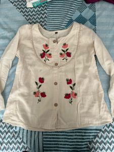 Embroidered Kurta Top