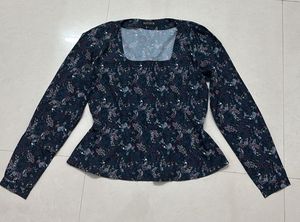 Chic Floral Peplum Top