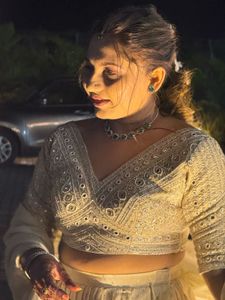 Ivory Embellished Lehenga Choli Set