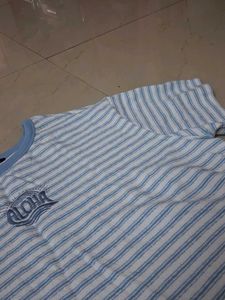 Striped Blue &amp; White T-Shirt