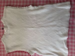 White Cherry Print Top🍒