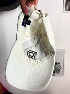 White Baseball Cap with 'P' logo