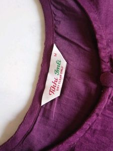 Elegant Purple Anarkali Suit with Dupatta