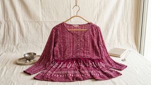 Boho Print Peplum Kurta