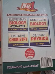 Trueman's Elementary Biology Vol. 1 &amp; NCERT Exempl