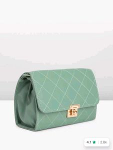 Quilted Mint Green Crossbody Bag