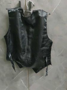Embellished Black Vest