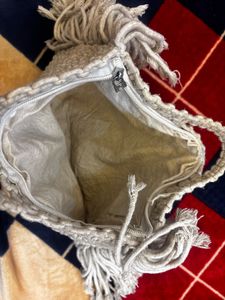 Handmade Macrame Fringe Bag