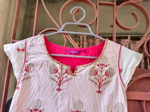 Branded Beautiful 100% Cotton Kurta ❤️🤍❤️🤍