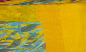 2  --Vibrant Yellow Saree with Bl