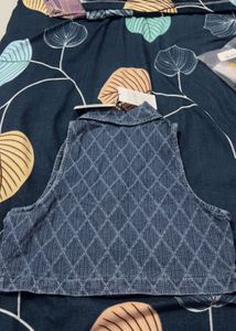 Denim Vest coat