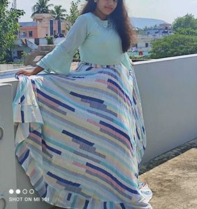 Striped Casual Skirt