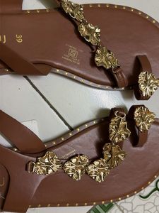 golden stone brown sandle