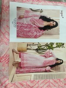 Pink Printed Kurta Set with Dupatta