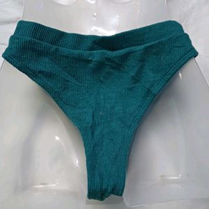 ⚛️ Teal Ribbed Bikini Bottom