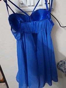 Royal Blue Babydoll Nightie