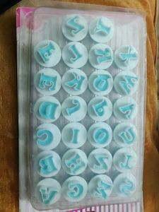 Alphabet Embosser Cookie Cutters