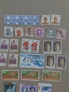 Vintage &amp; Modern Postage Indian Stamps