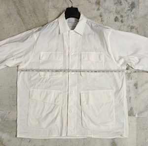 Classic White Utility Shirt Jacket