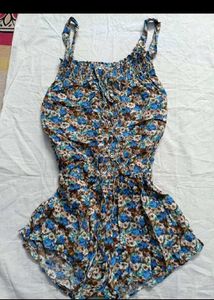 Floral Print Jumpsuit with Belt