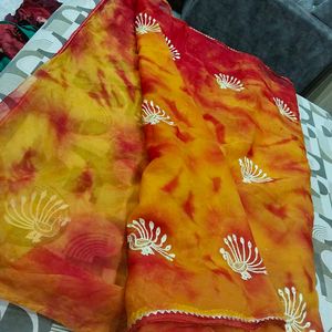 Vibrant Peacock Saree