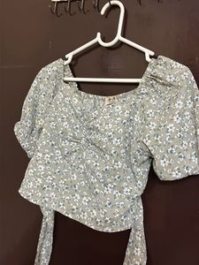 back tie crop top