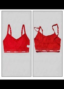 Red Sports Bra