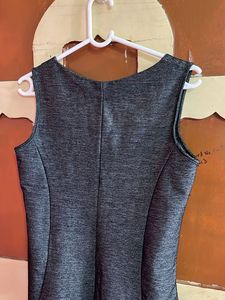 Sleek Sleeveless Grey Dress