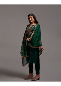 Emerald Green Embroidered Salwar Suit
