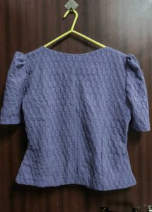 Chic Purple Textured Top