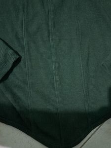 Chic Green Long Sleeve Corset Top
