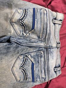 Superdry Light Wash Distressed Jeans