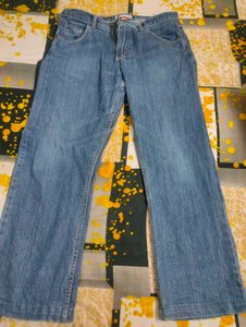 Classic Wide Leg Denim Jeans