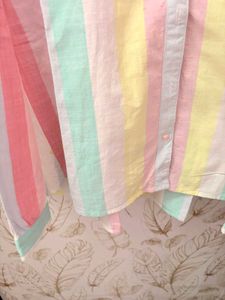Pepe Pastel Striped Button-Up Shirt