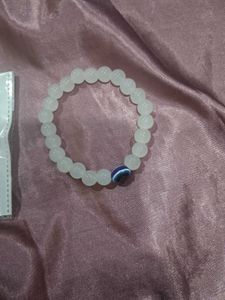 Evil Eye Beaded Elastic Bracelet +Black bracelett