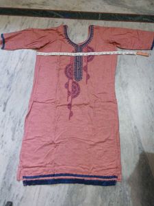 Beige-Green &amp; Onion-pink Blue Salwar Suit comb