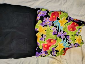Floral Print Sleeveless Dress with Sequins