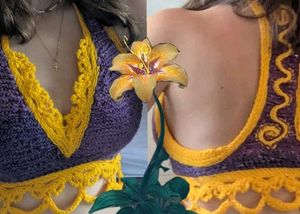Handmade Crochet Rapunzel theam Top