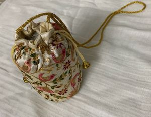 Designer Embroidered Potli Bag