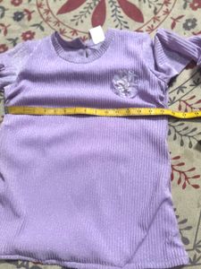 Sparkly Lavender Long Sleeve Top