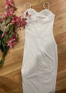 White MIDI Bodycon Dress