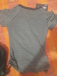 with tag Striped Henley Top