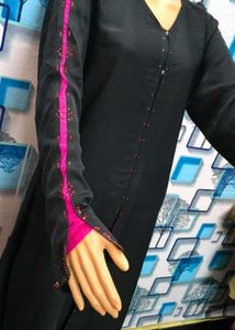 Elegant Black Abaya Burqa Latest Designer Pc