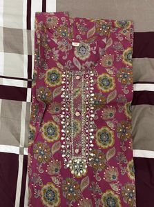 Muslin silk 3 piece suit