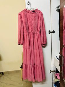 final sale🎉🎉korean Maxi Dress-S size