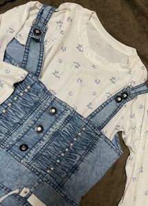 Denim Dress With Top