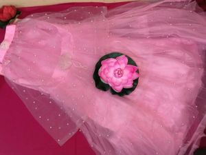 Stunning Pink Pearl Embellished Gown
