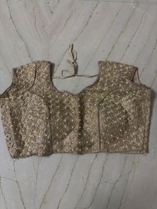 Embellished Golden Blouse