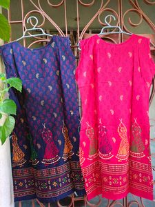 Combo Of 2 Beautiful Cotton Kurta ❤️💙❤️💙